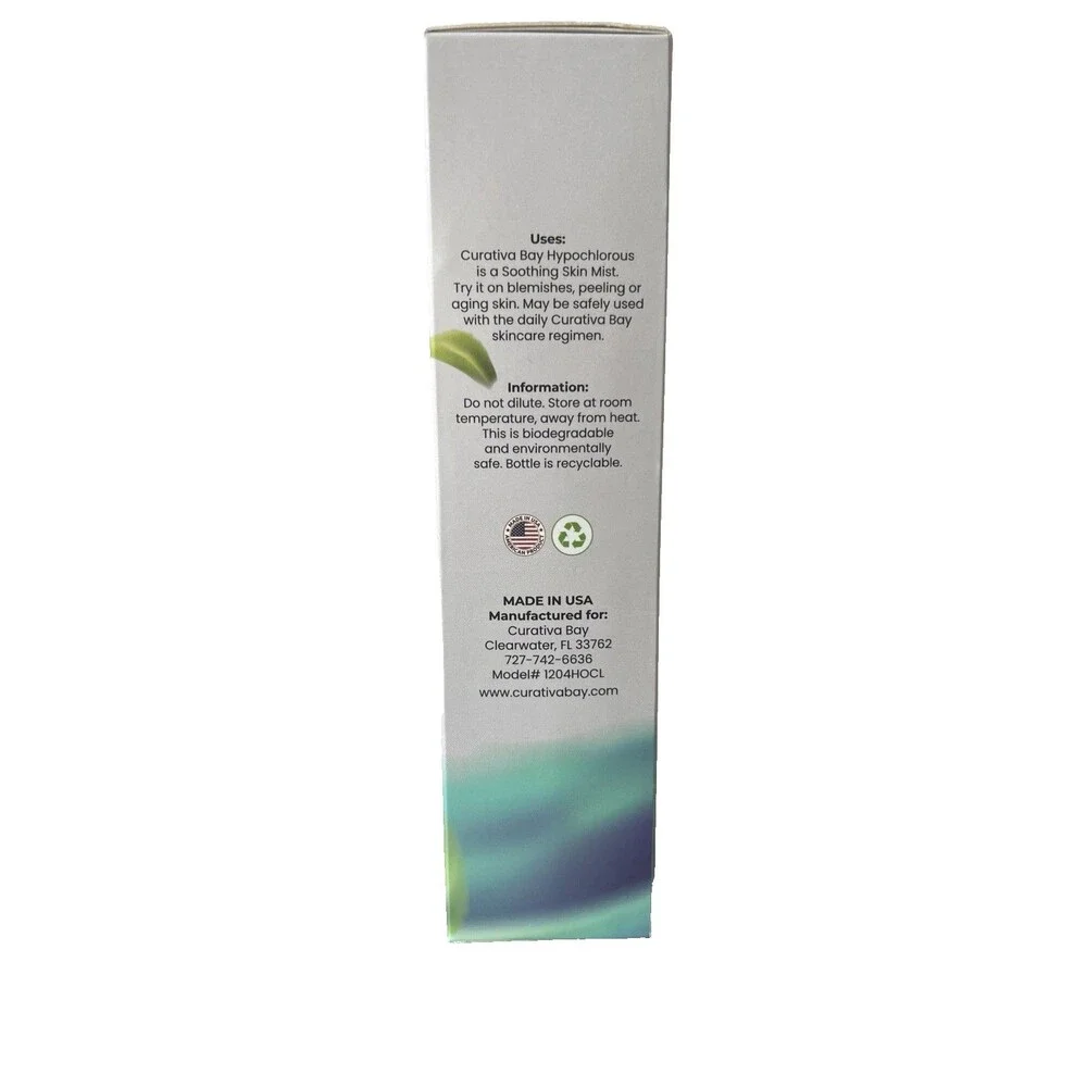 Curativa Bay Advanced Hypochlorous Skin Spray  Organic 8 oz/ 236 ml NEW Sealed